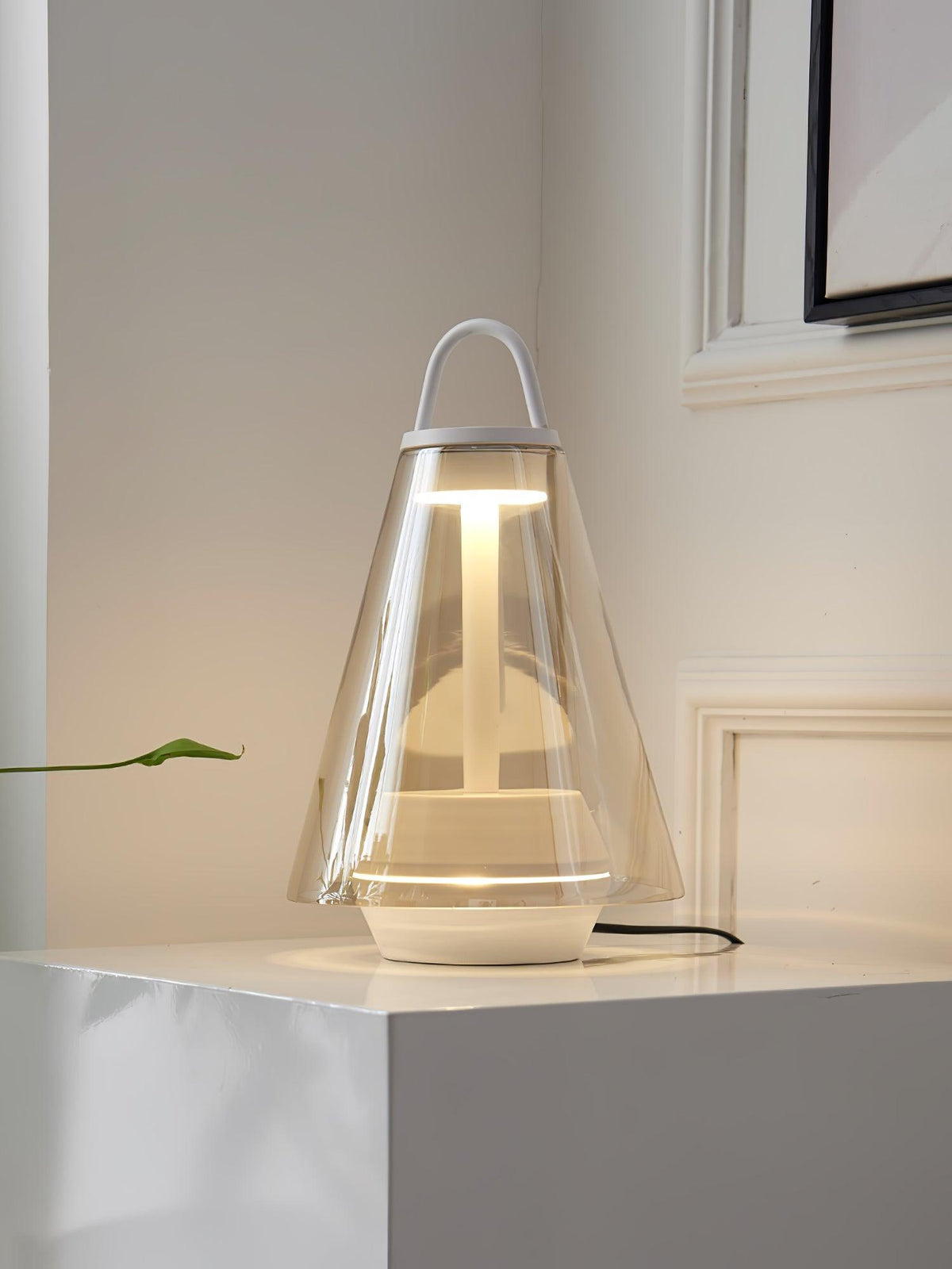 Emarir lampada da tavolo in vetro scandinavo