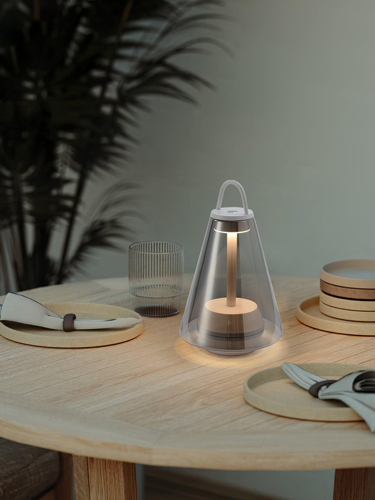 Emarir lampada da tavolo in vetro scandinavo
