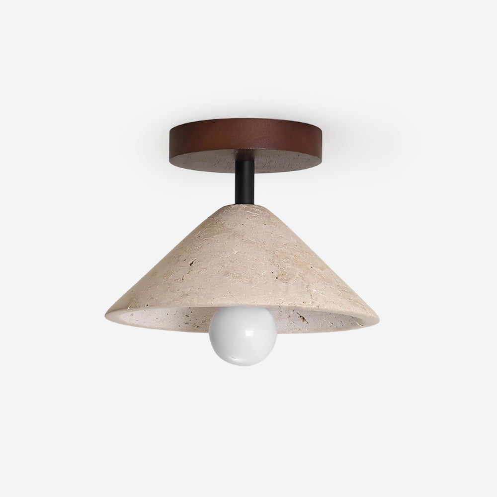 Valorian lampada da soffitto in travertino