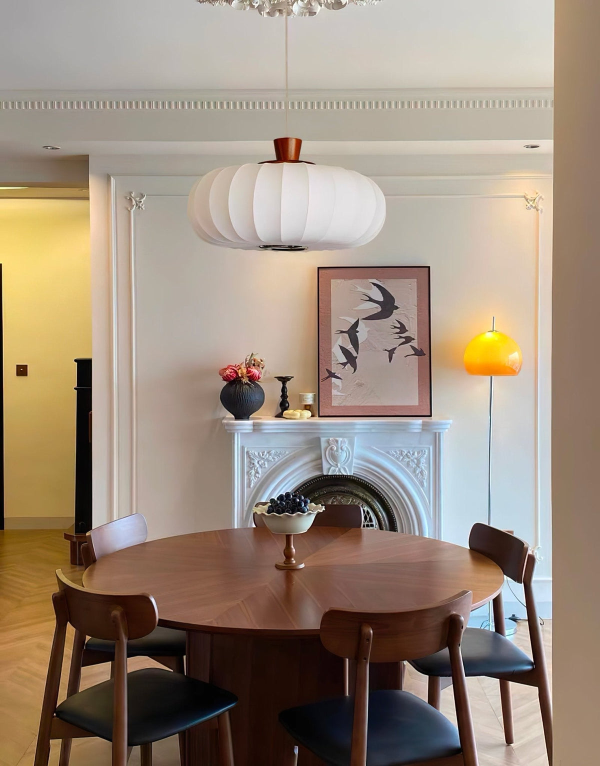 Aldeelia lampada a sospensione in legno retro
