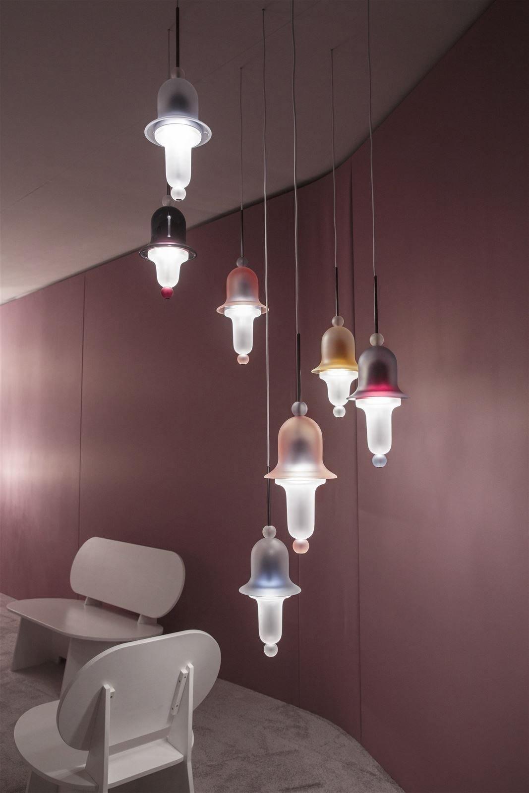Calaeus lampada a sospensione in vetro artistico nordico