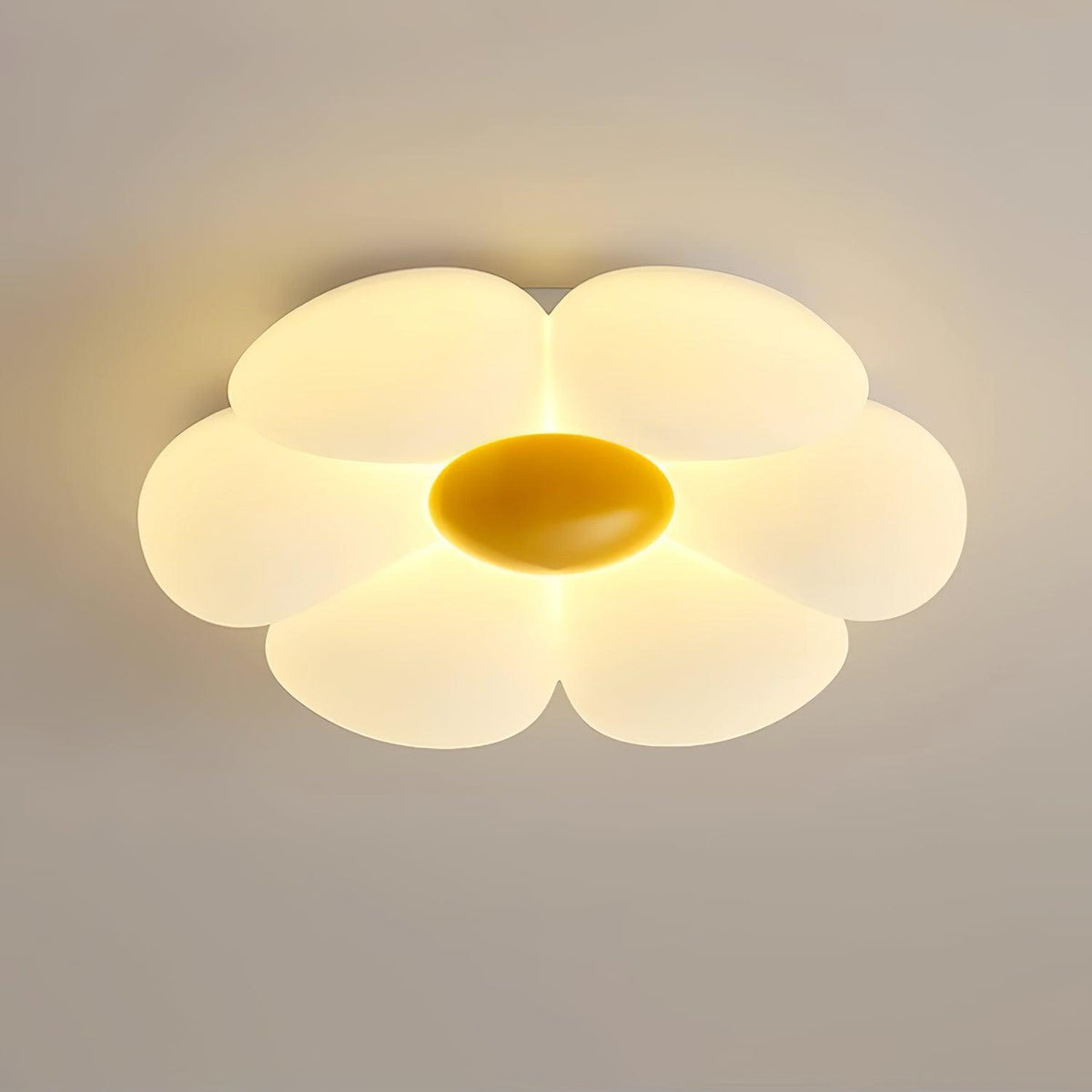 Liorinella lampada da soffitto a forma di fiore a sei petali per camera da letto bambini