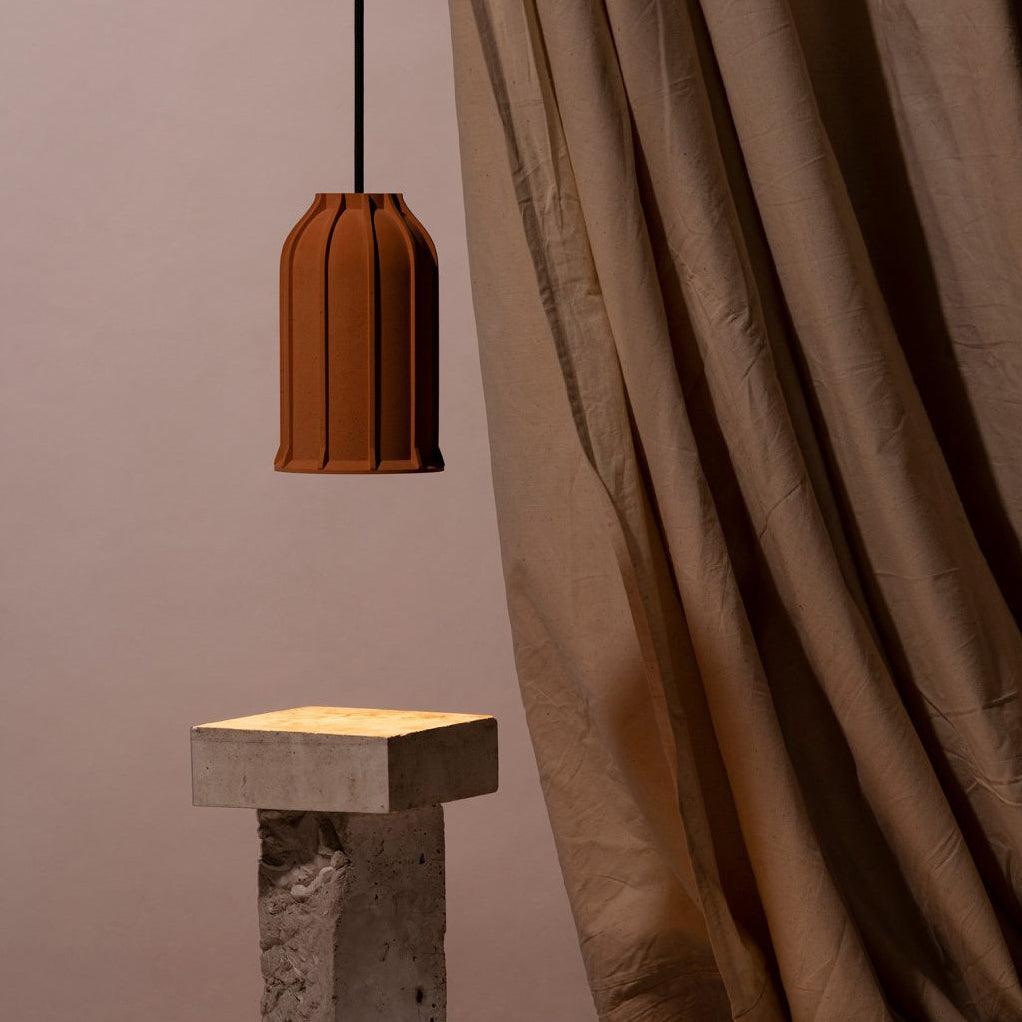Marnie lampada a sospensione Cemento moderno Terracotta