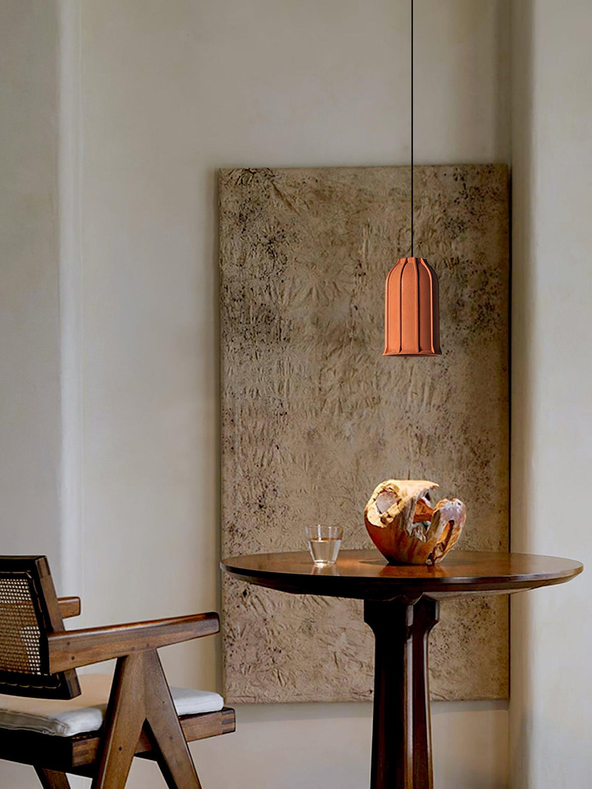 Marnie lampada a sospensione Cemento moderno Terracotta