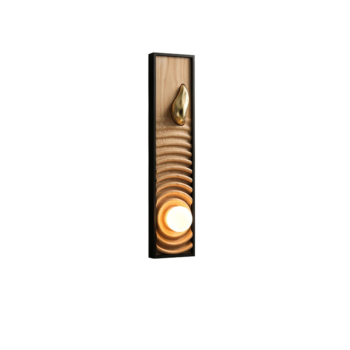 Caleb lampada da parete in legno vintage