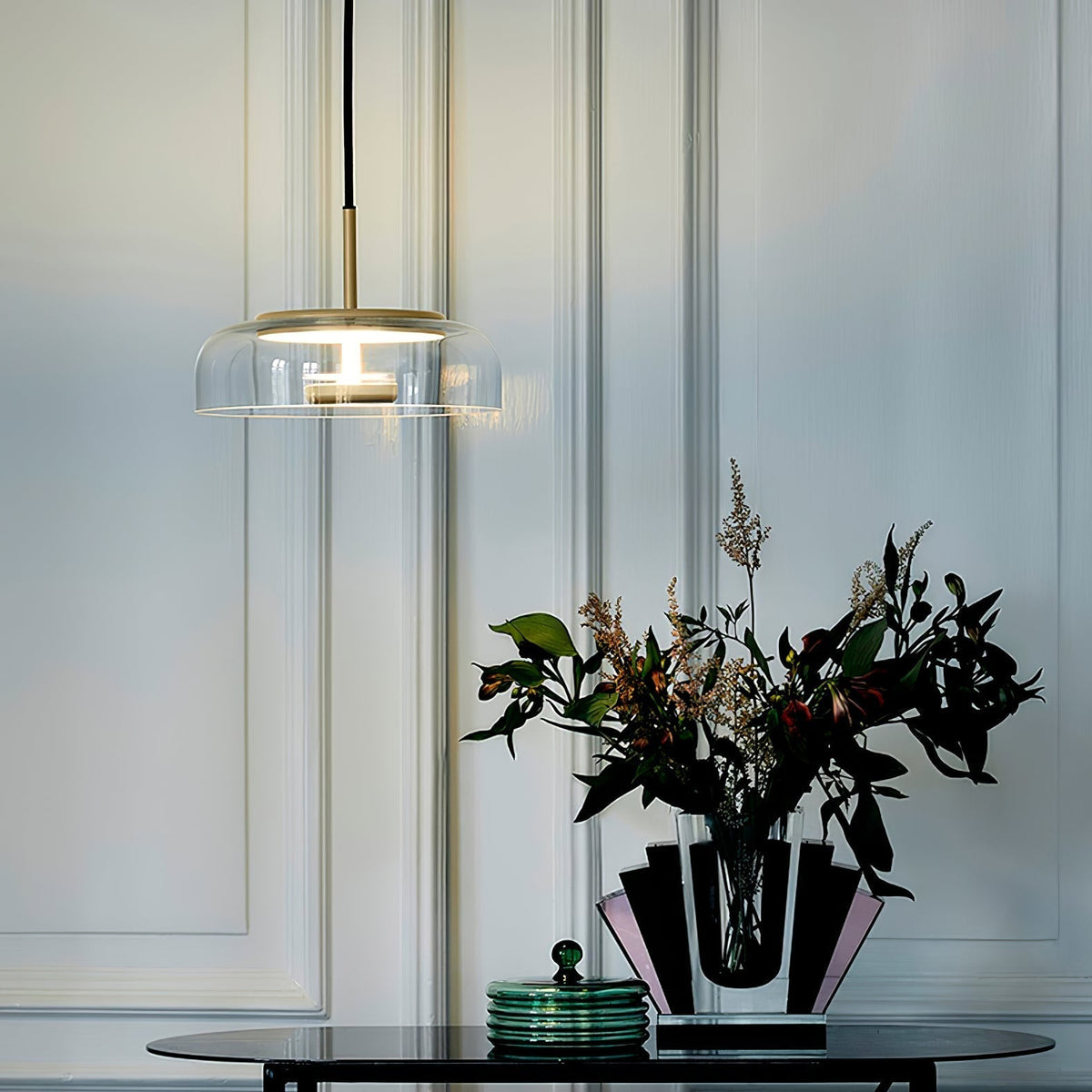 Liorenia lampada a sospensione vetro Trasparente elegante