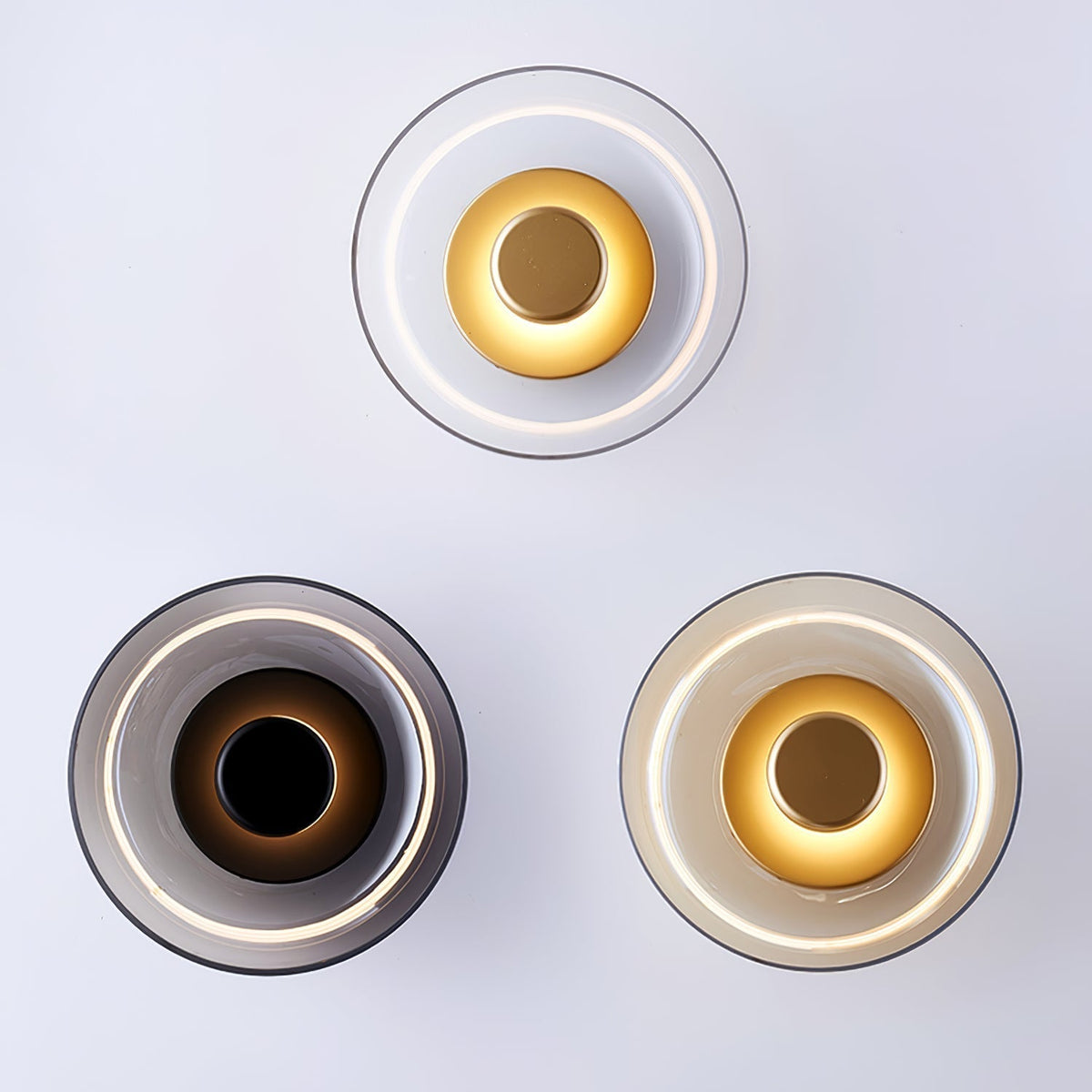 Aether ottone e vetro lampada da parete