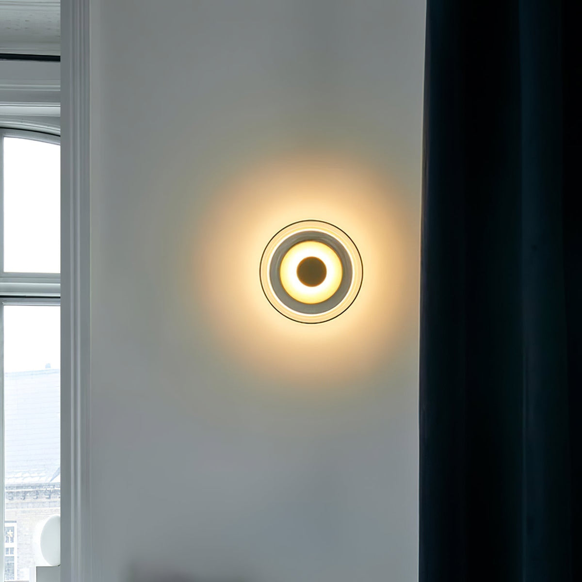 Aether ottone e vetro lampada da parete