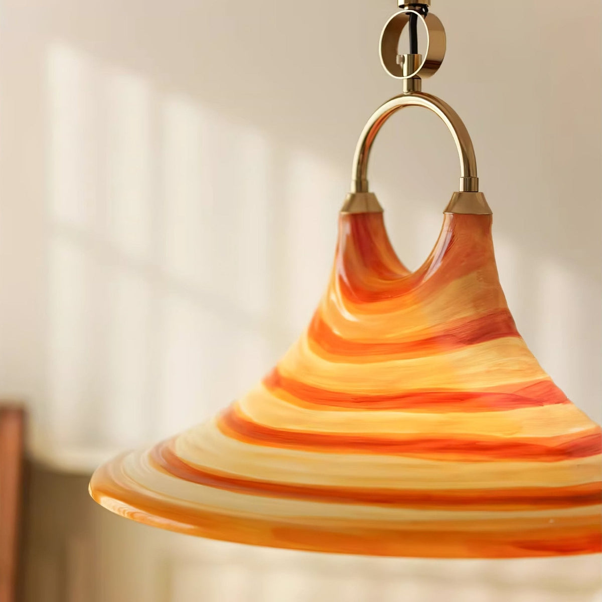 Aurmiros lampada a sospensione moderna minimalista con Paralume in vetro a Spirale
