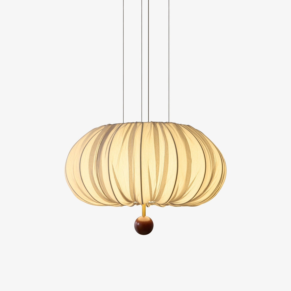 Vasilen lampada da soffitto Premium Art Balloon in legno e tessuto a globo