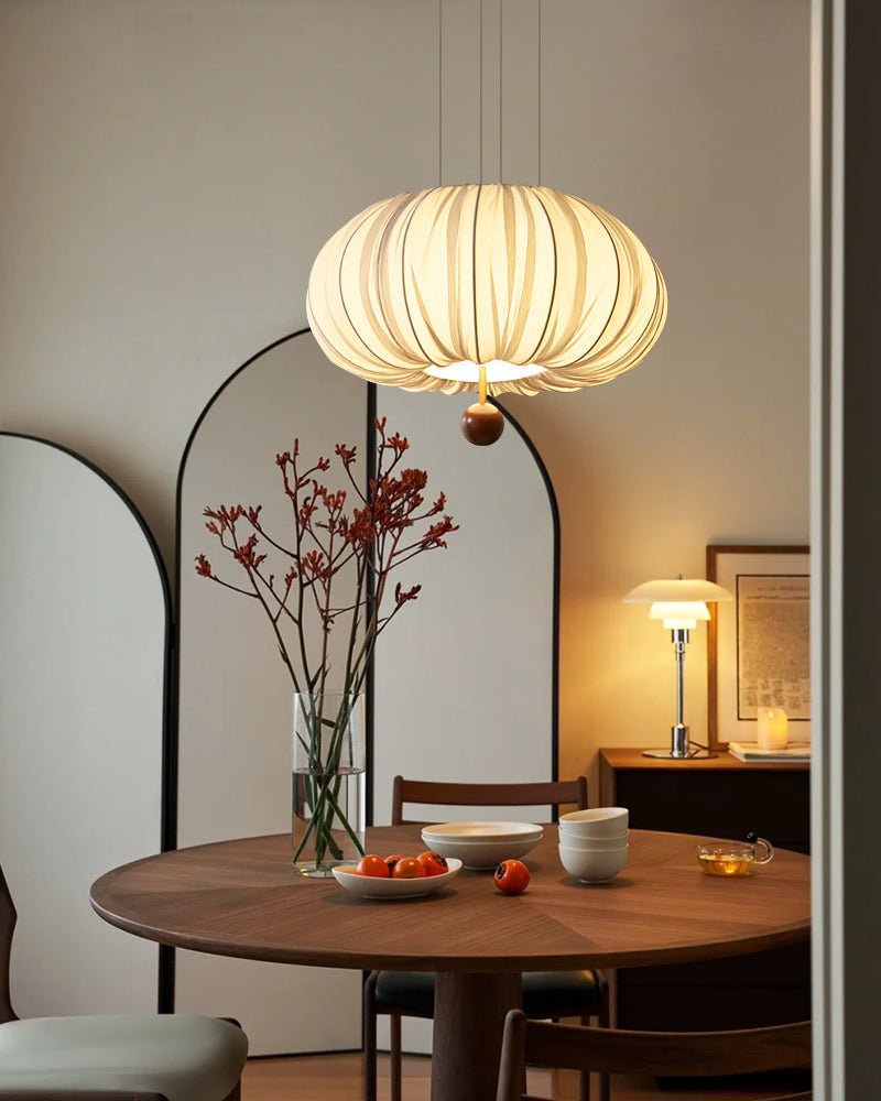 Vasilen lampada da soffitto Premium Art Balloon in legno e tessuto a globo