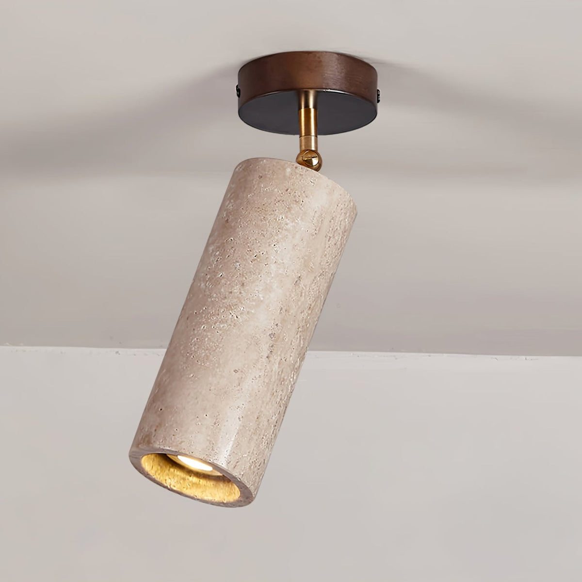 Mycaran Lampada a Sospensione in Travertino - Relic Pieces