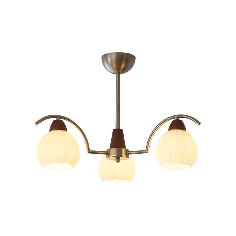 Ilaeiel lampadario Eleganza Tradizionale Fioritura legno vetro