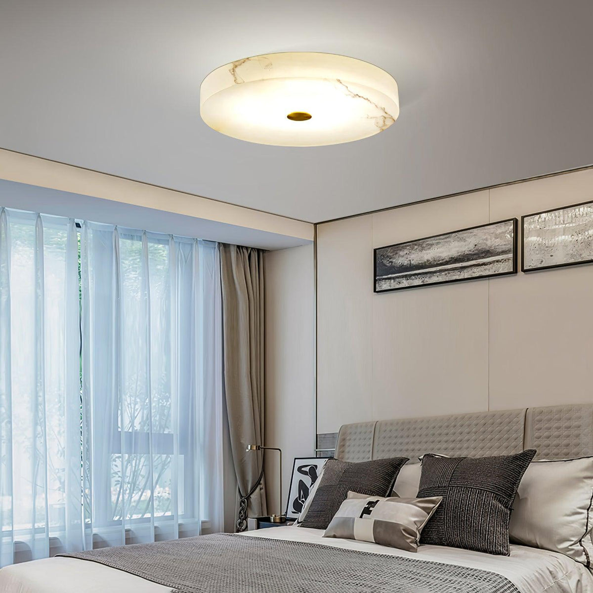 Euno lampada da soffitto in alabastro
