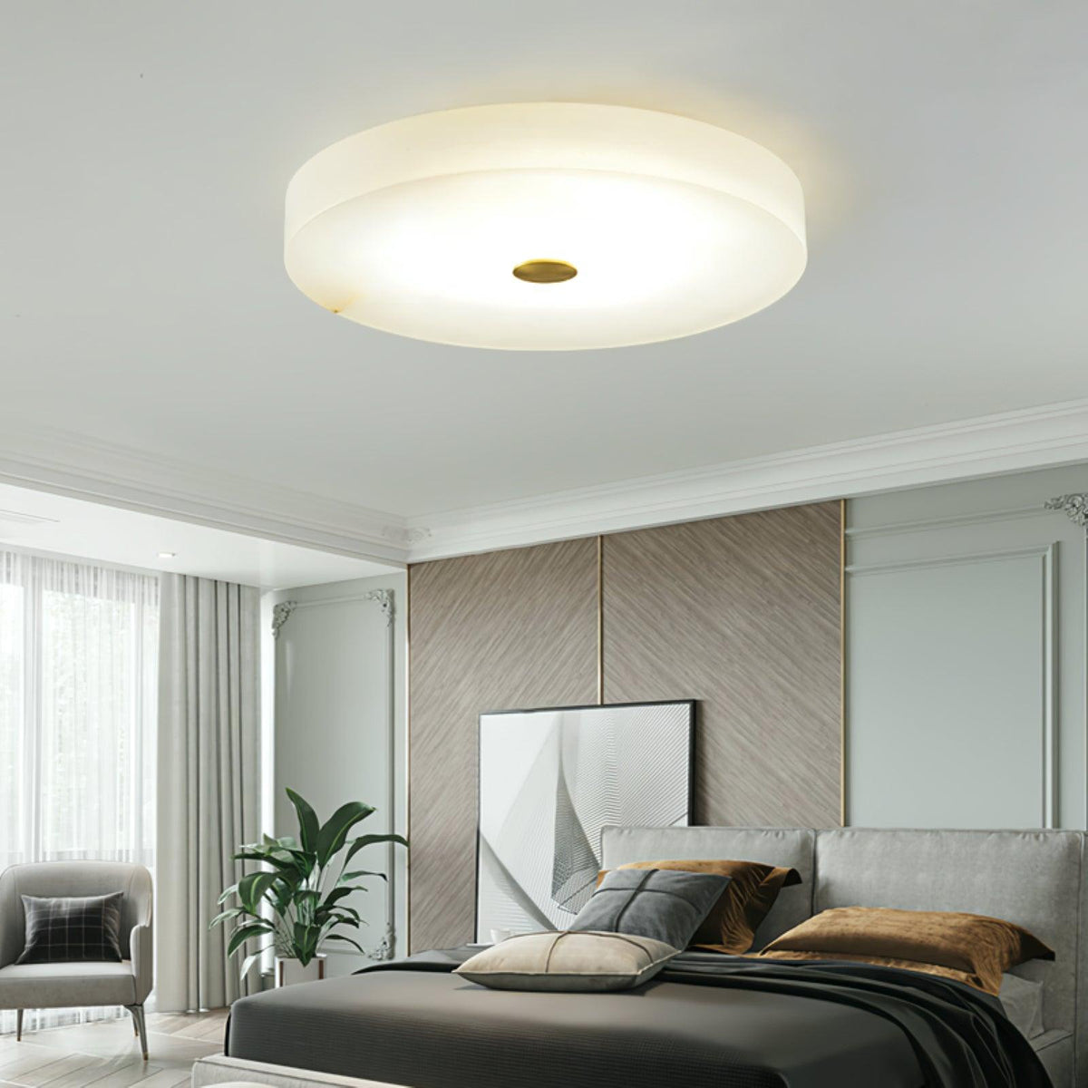 Euno lampada da soffitto in alabastro