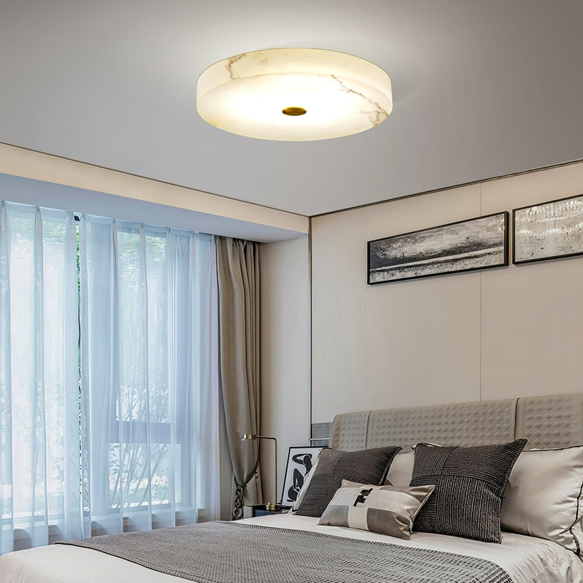 Euno lampada da soffitto in alabastro