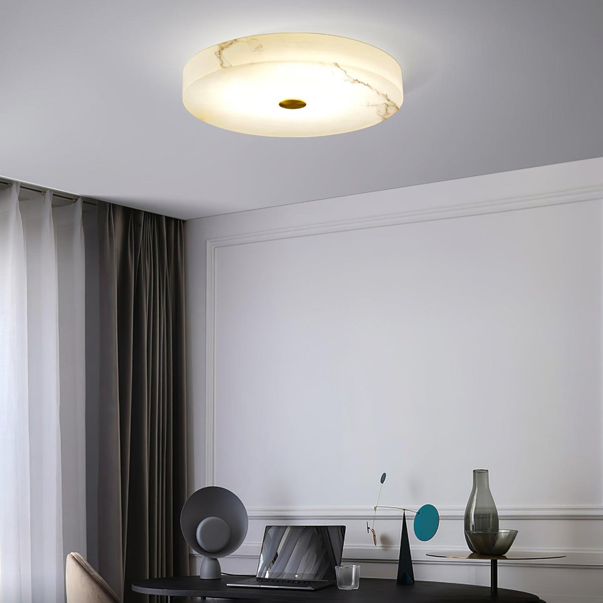 Euno lampada da soffitto in alabastro