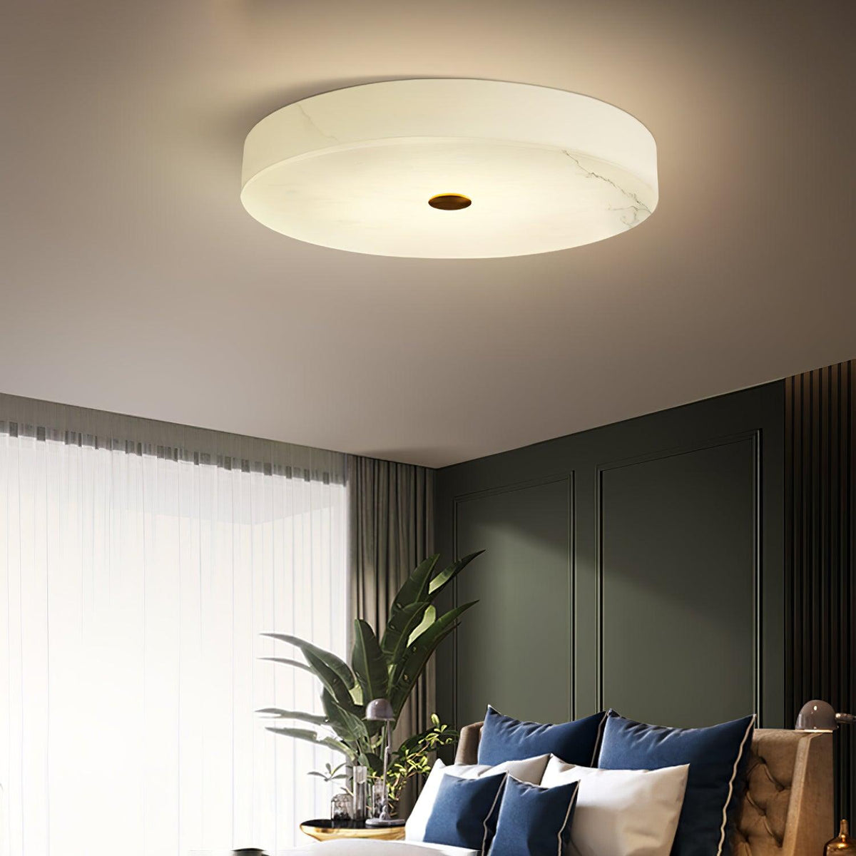 Euno lampada da soffitto in alabastro