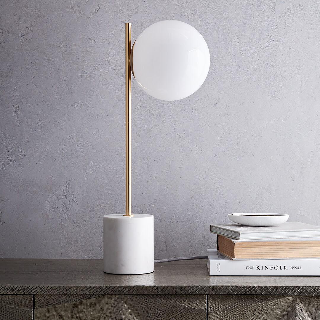 Tocor marmo lampada da tavolo minimalista