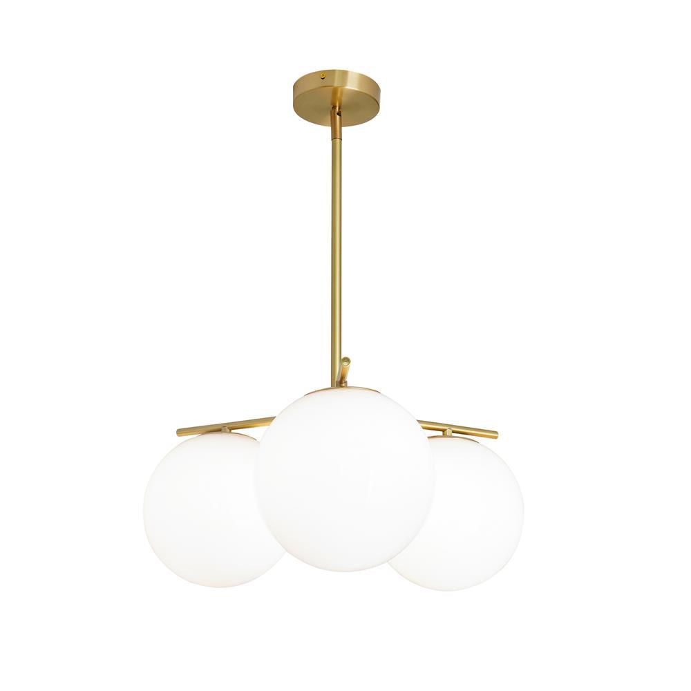 Casoella lampadario sfera & Stelo moderno Finitura Oro LED