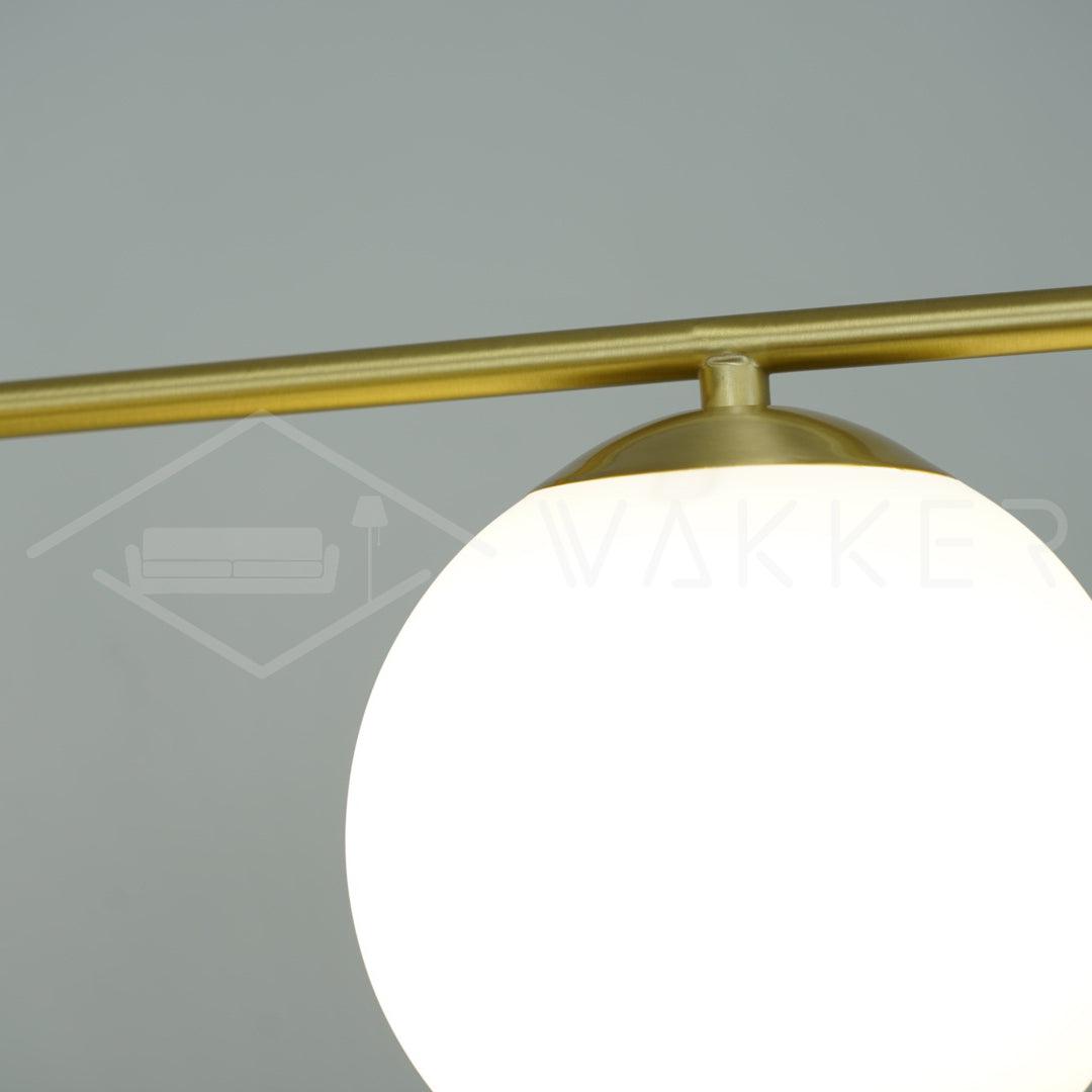 Casoella lampadario sfera & Stelo moderno Finitura Oro LED