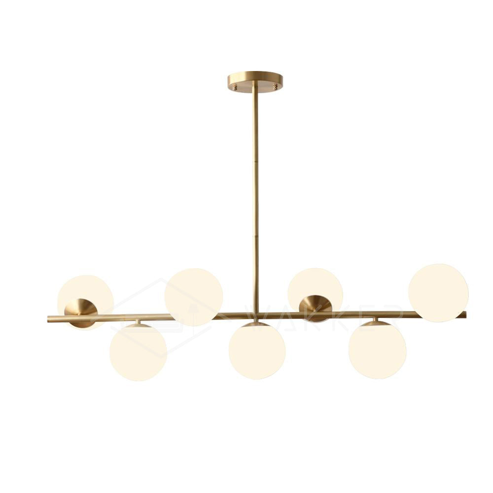 Casoella lampadario sfera & Stelo moderno Finitura Oro LED