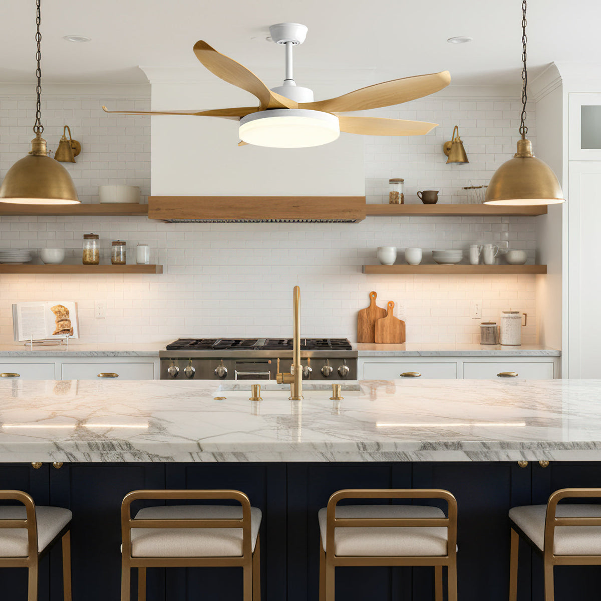 Liororeria ventilatore da soffitto con luce