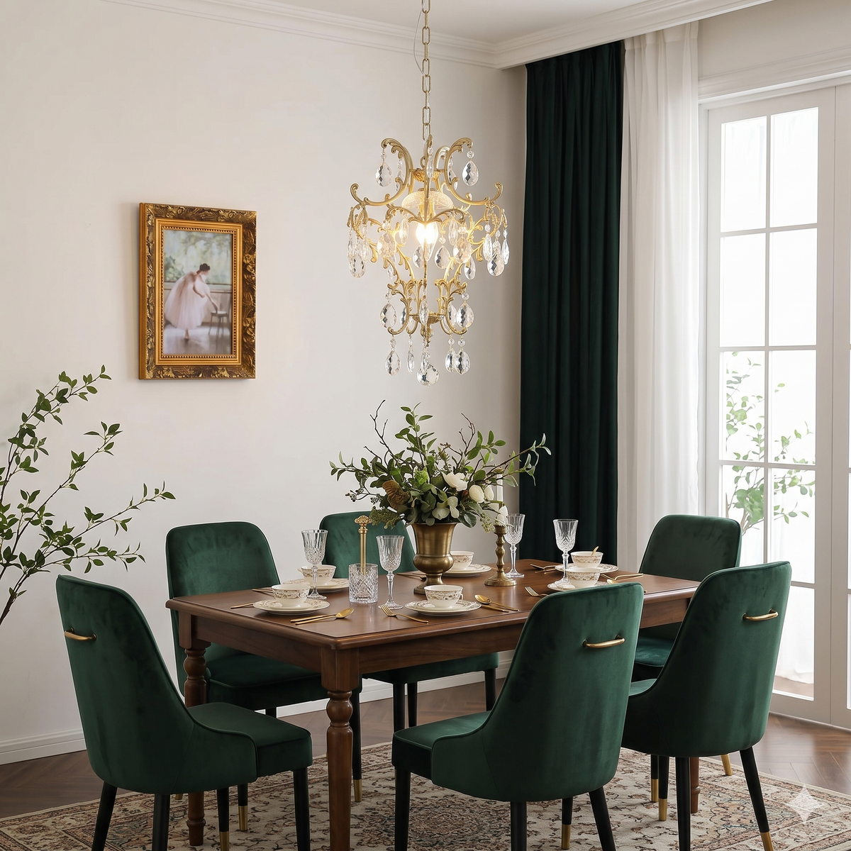 Versailles lampadario con Cristallo