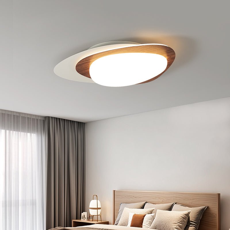 Fuji plafoniera Grana di Noce organica LED