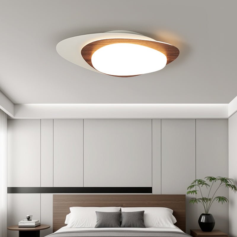 Fuji plafoniera Grana di Noce organica LED