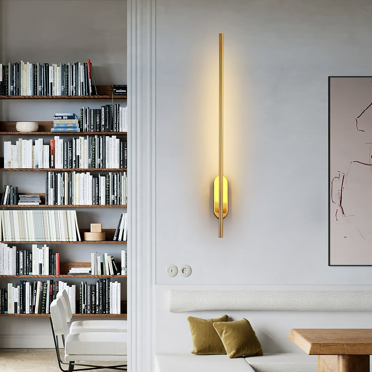 Marissa lampada da parete Stick Shaped in ottone
