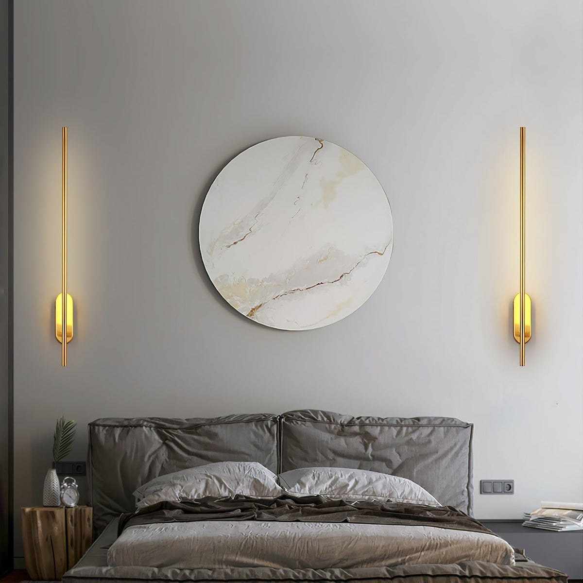 Marissa lampada da parete Stick Shaped in ottone