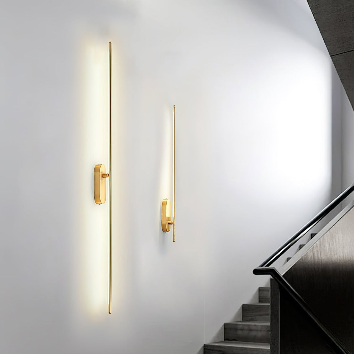 Marissa lampada da parete Stick Shaped in ottone