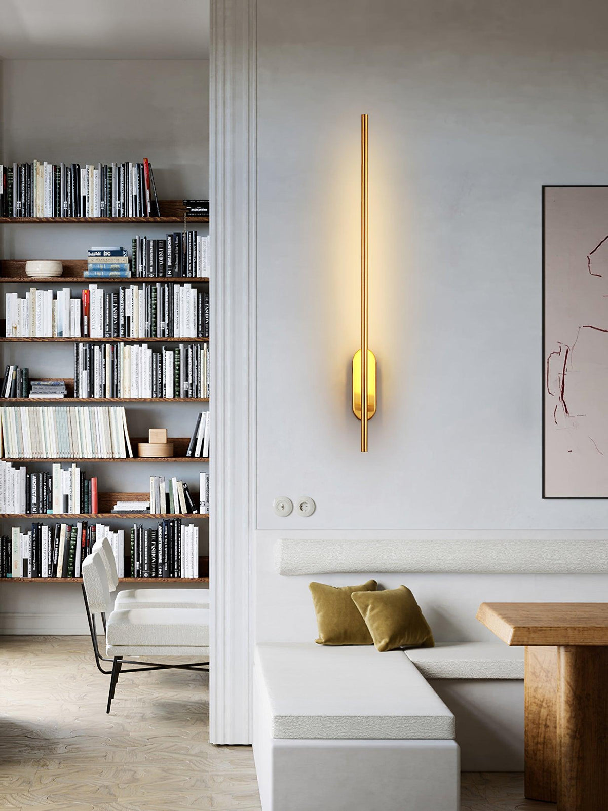 Marissa lampada da parete Stick Shaped in ottone