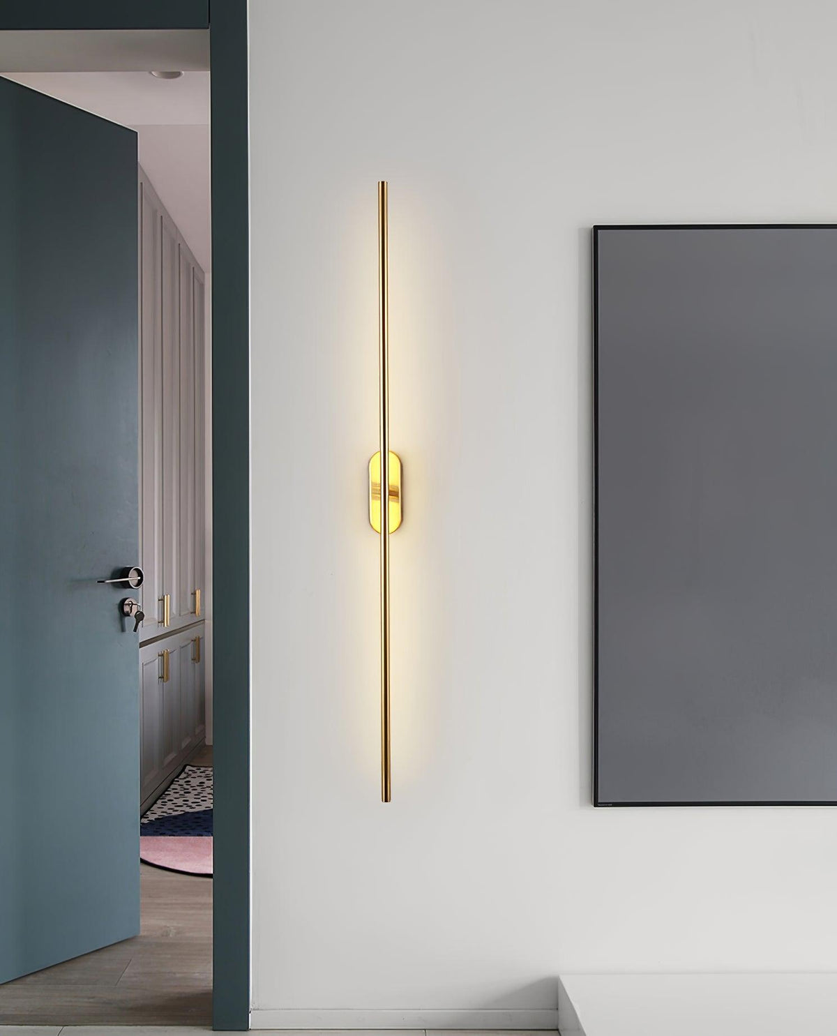 Marissa lampada da parete Stick Shaped in ottone