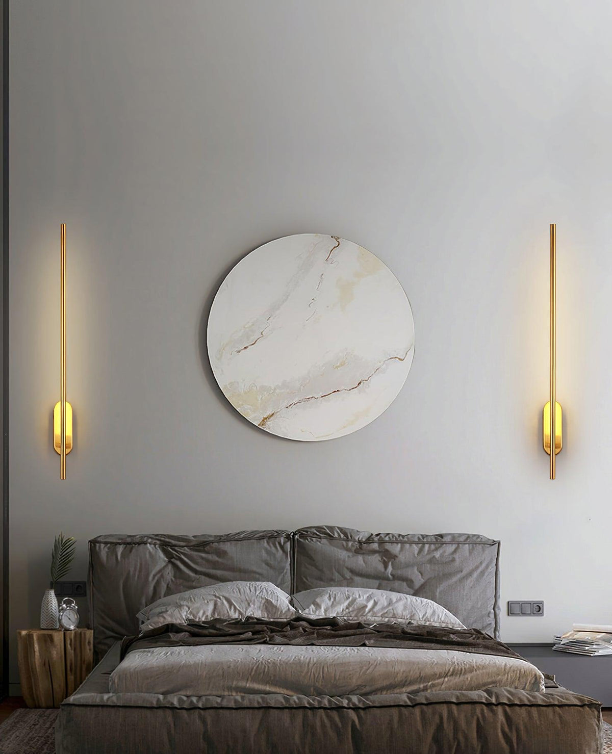 Marissa lampada da parete Stick Shaped in ottone