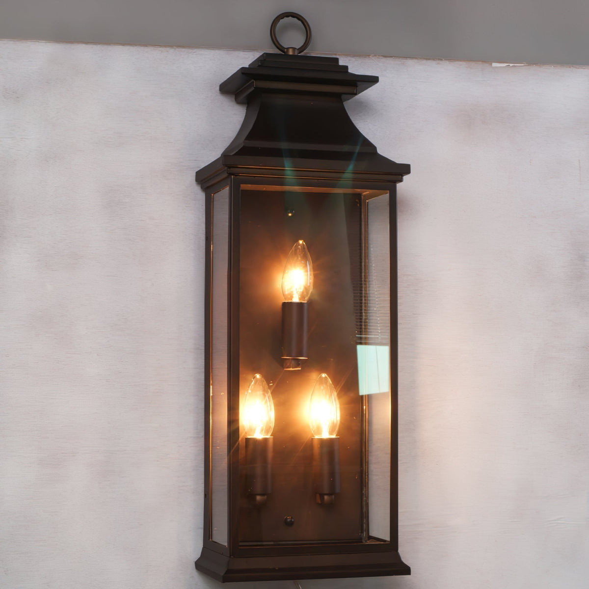 Esolarae lampada da parete in vetro