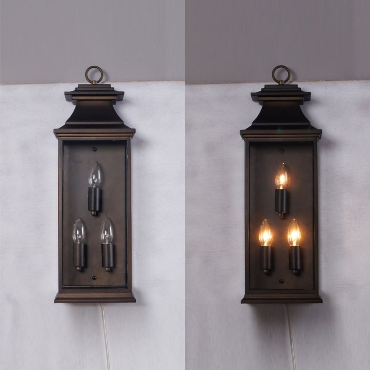 Esolarae lampada da parete in vetro
