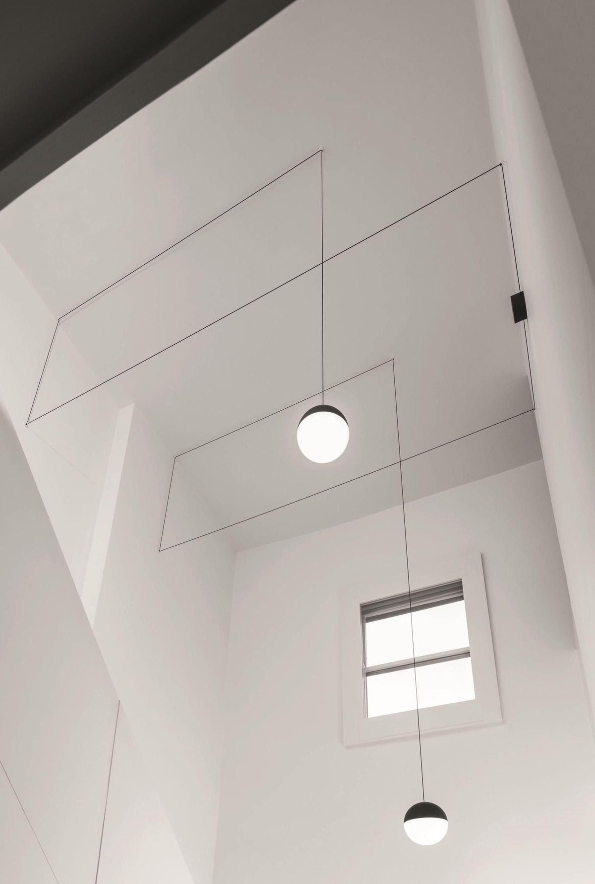 Fio lampada a sospensione plastica minimalista