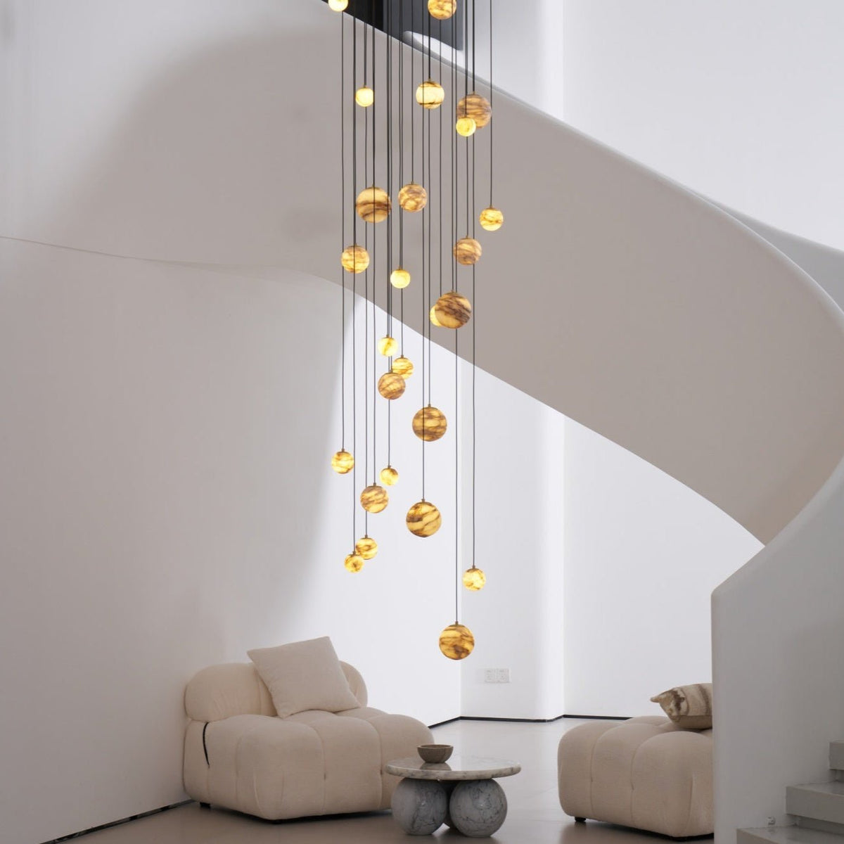 LUX alabastro grappolo lampadario Scala