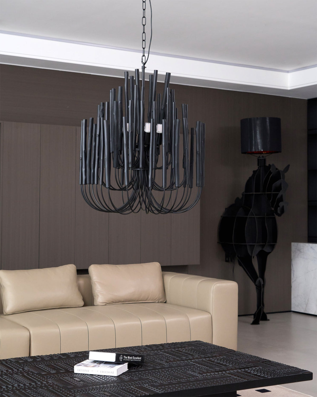 Nyphaiel Lux Lampadario di Lusso in Legno Postmoderno - Relic Pieces