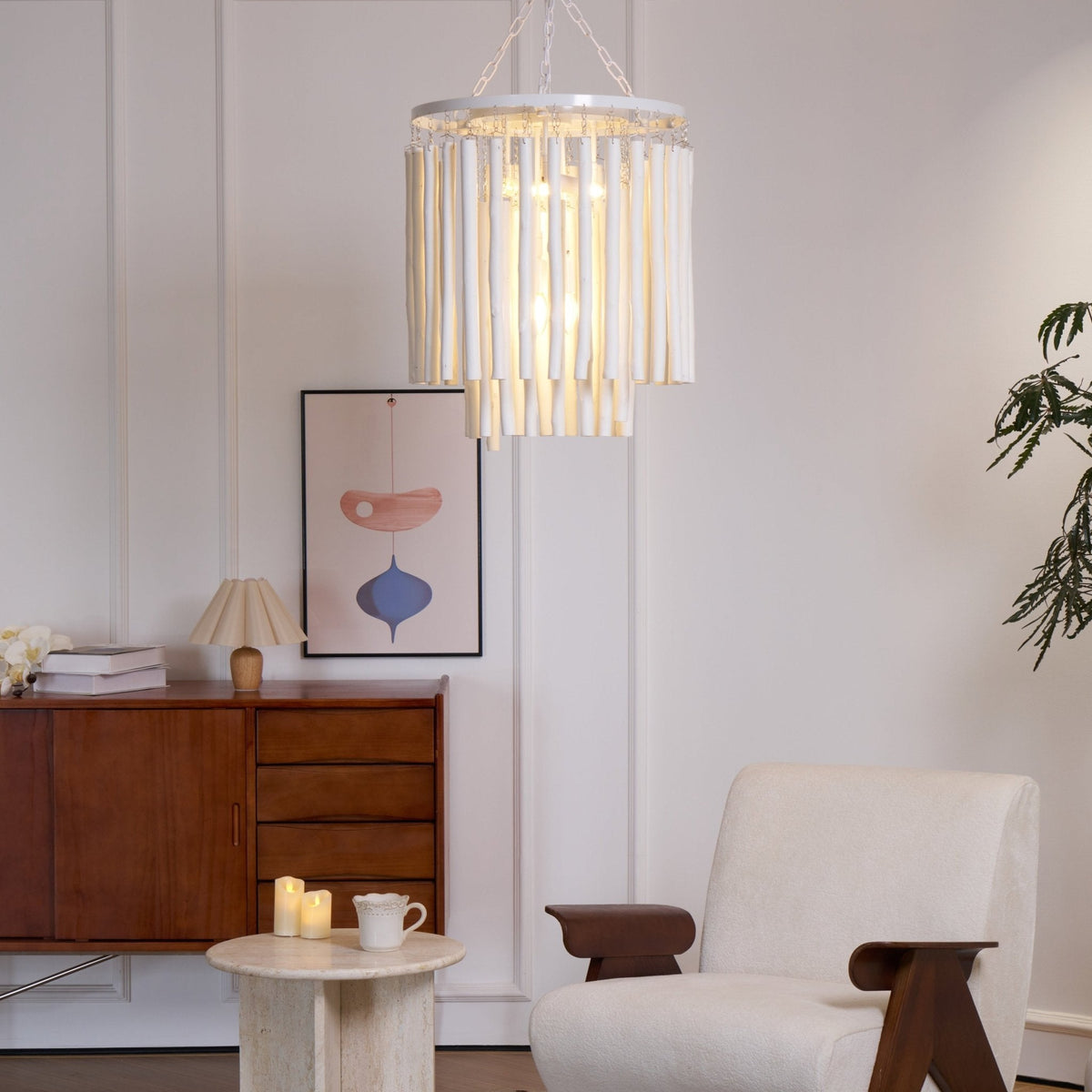Nyphaiel Lux Lampadario di Lusso in Legno Postmoderno - Relic Pieces