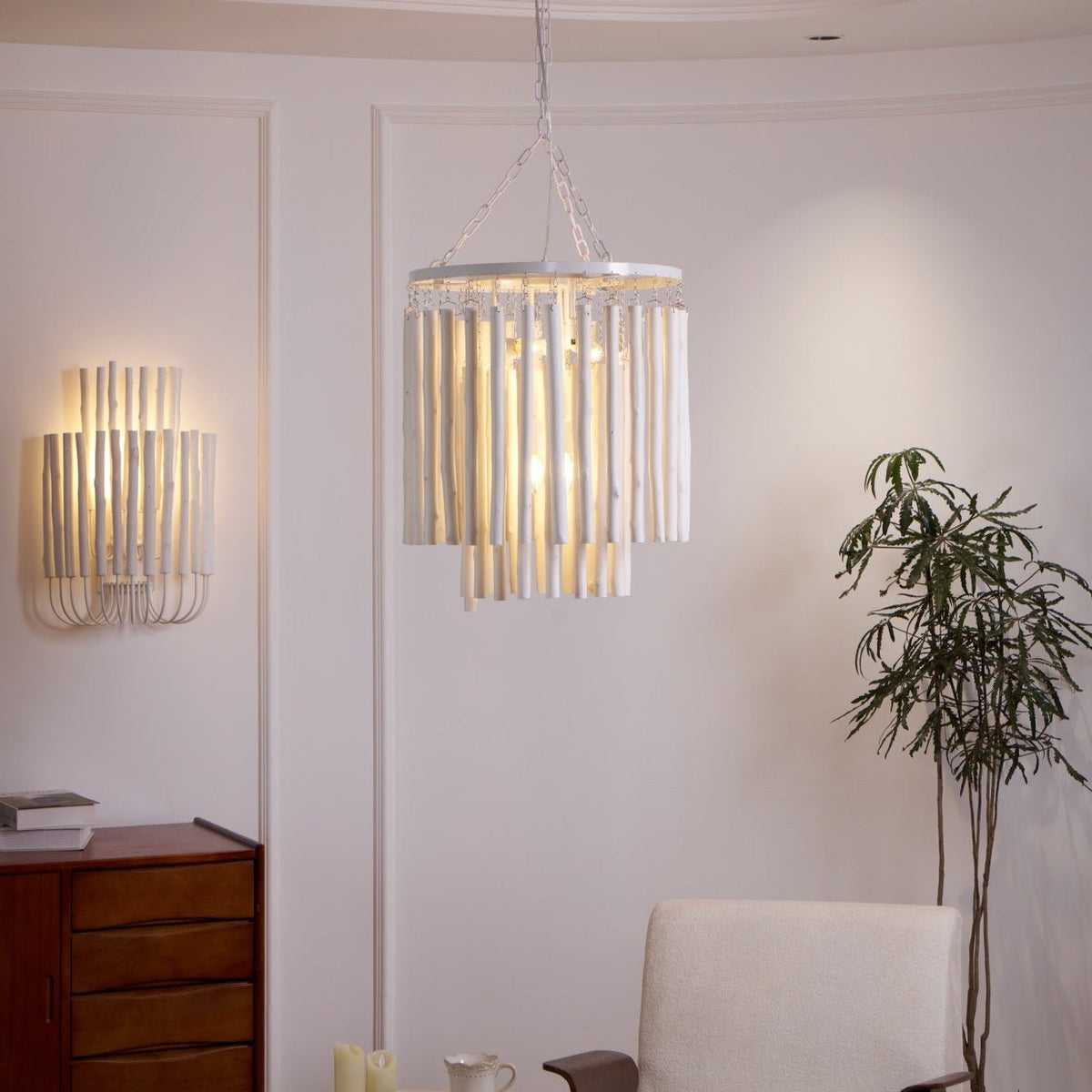 Nyphaiel Lux Lampadario di Lusso in Legno Postmoderno - Relic Pieces