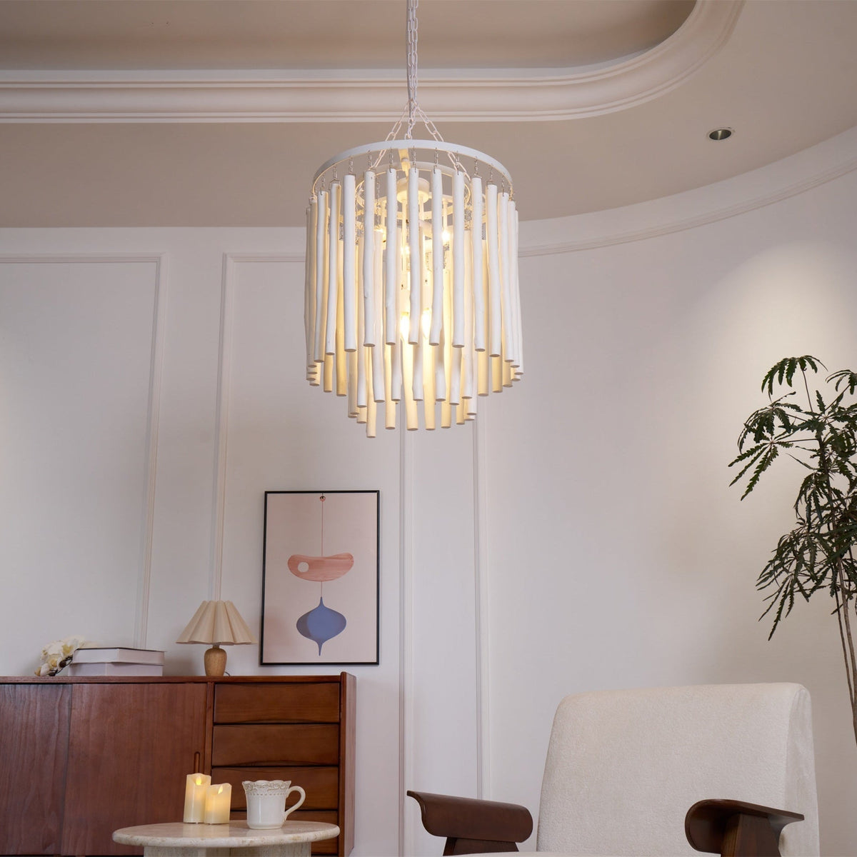 Nyphaiel Lux Lampadario di Lusso in Legno Postmoderno - Relic Pieces