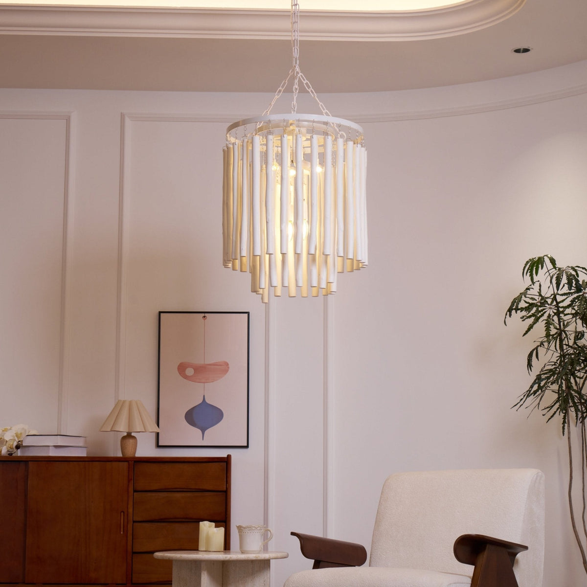 Nyphaiel Lux Lampadario di Lusso in Legno Postmoderno - Relic Pieces