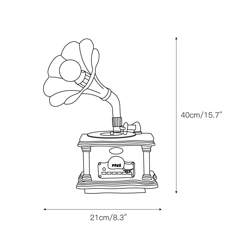Phonograph lampada da tavolo