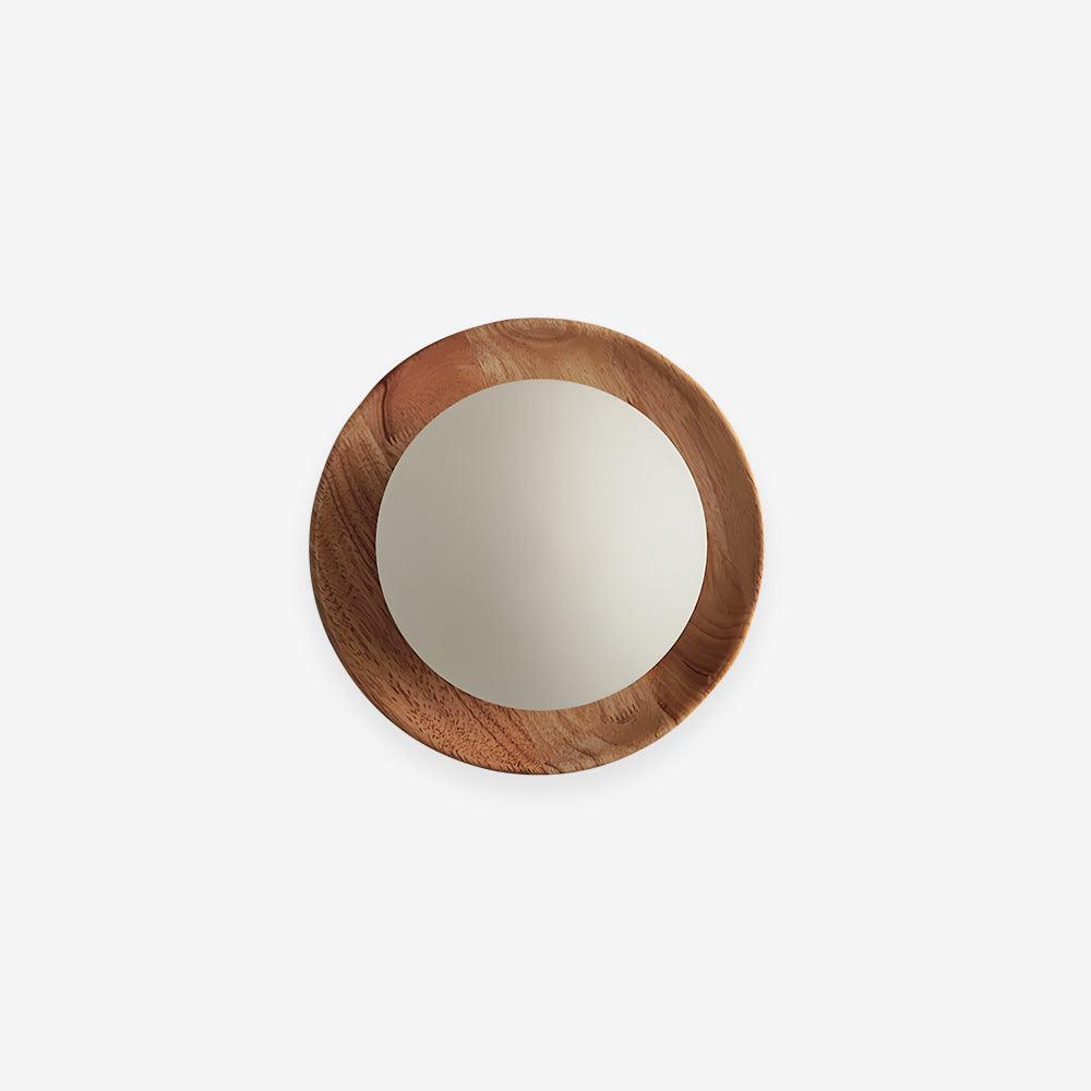 Lampada da parete Corpo in metallo con bordo in legno stile minimalista