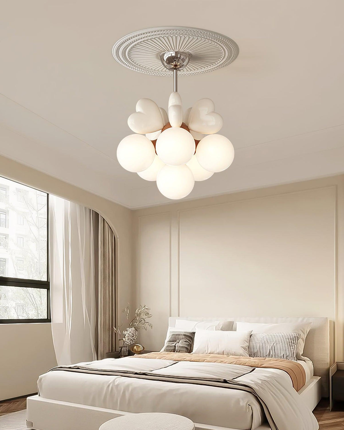 Lampadario Heart Accents globo Shades Playful moderno Kids Room per camera da letto