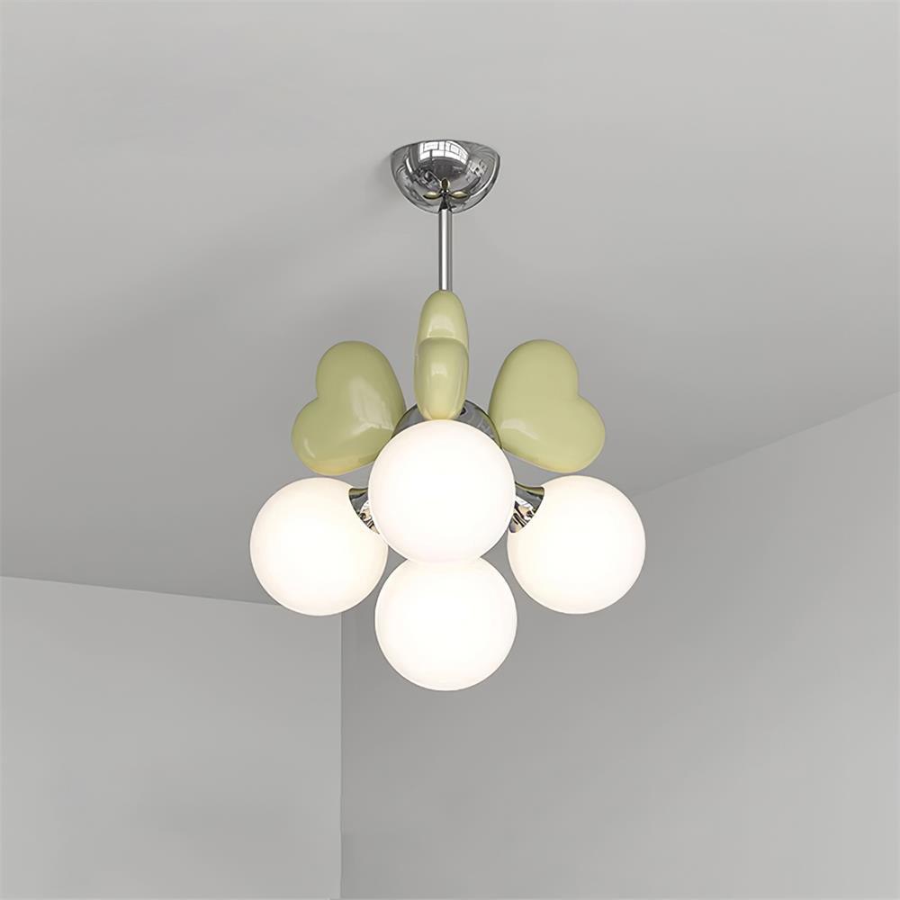Lampadario Heart Accents globo Shades Playful moderno Kids Room per camera da letto