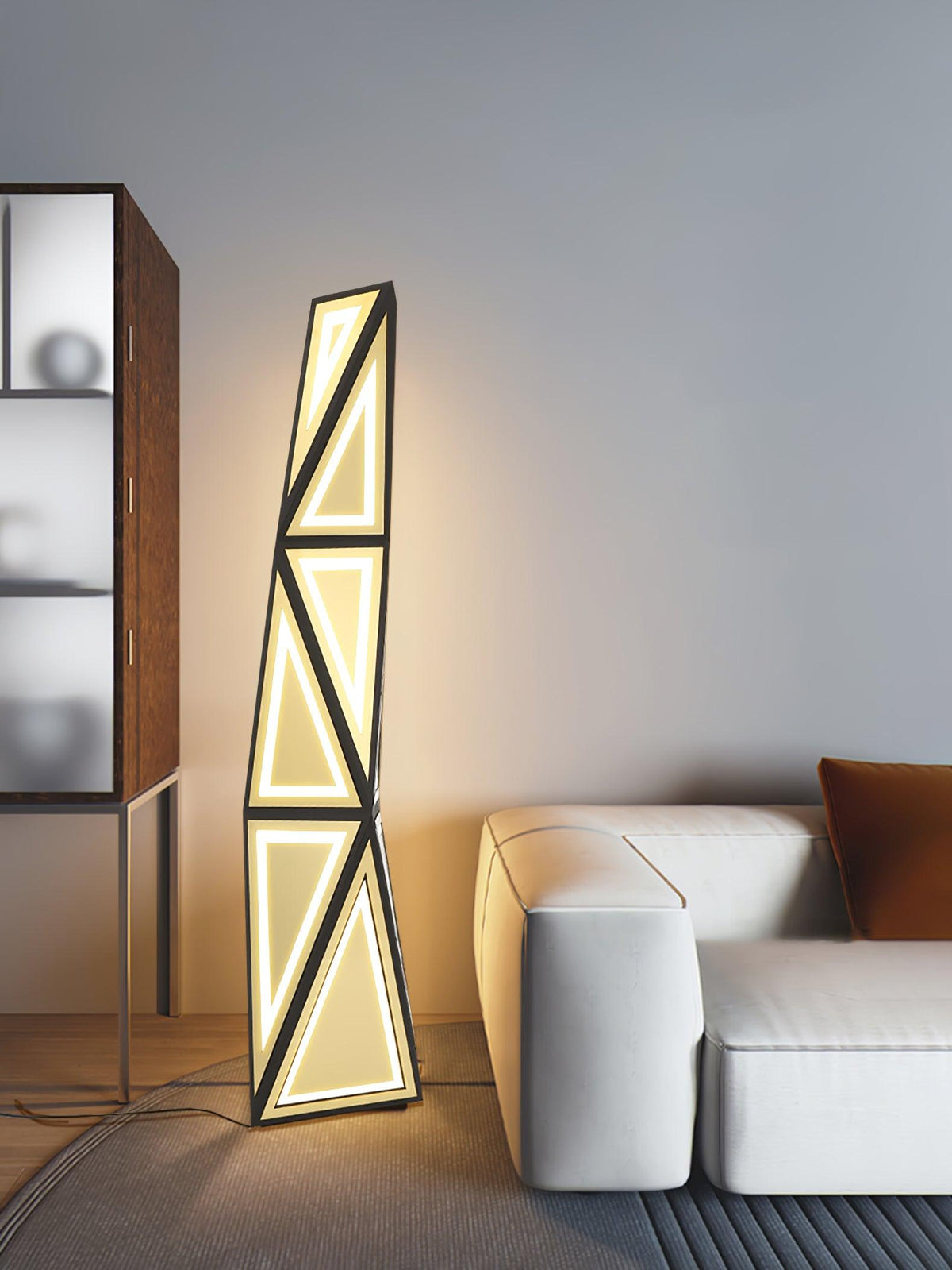 Evvelora lampada da terra Geometrica LED